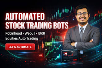 create automated robinhood bot equities auto trade webull bot stock bot ibkr bot
