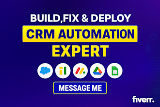 set up CRM automation, workflows, and integrations