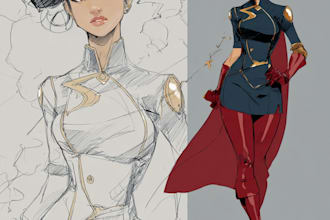 superhero character for comics