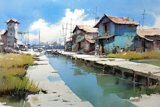 paint a watercolor painting for you