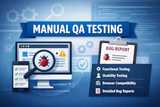 manually test your website for bugs and usability