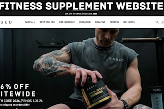 build fitness supplement website nootropic supplement peptide ecommerce stores