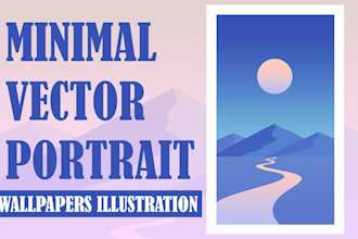 create high quality vector landscape