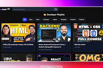 build a modern responsive front end website