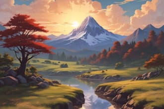 draw anime style backgrounds