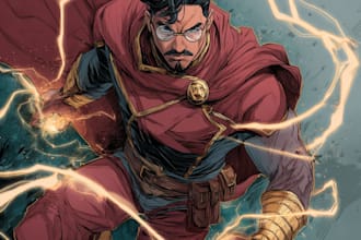 draw an amazing superhero or fantasy comic illustration