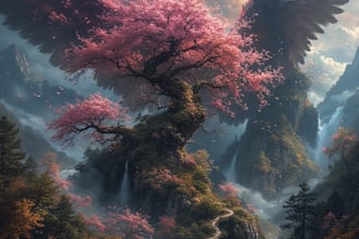 draw a fantasy illustration for you