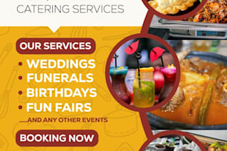 create all your eye catching flyer designs