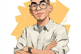 avatar in cartoon vector caricature portrait