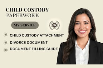 prepare california divorce, child custody and legal agreements