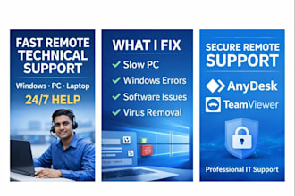 fix your computer or laptop remotely