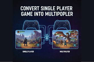 convert your single player game into multiplayer game