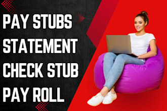 prepare pay stubs, adp paystub, check stubs, payroll and stubs