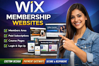 build a professional wix membership website with paid subscriptions