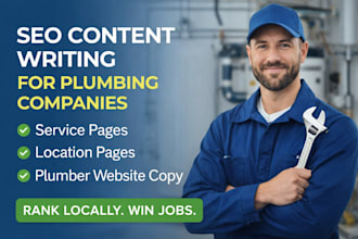 write SEO plumbing service pages for local ranking and ai search