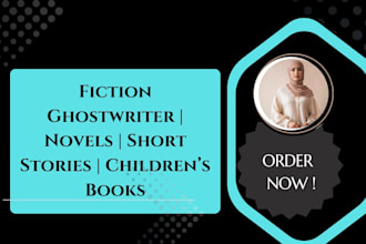write fiction ghostwriter novels short stories  children books