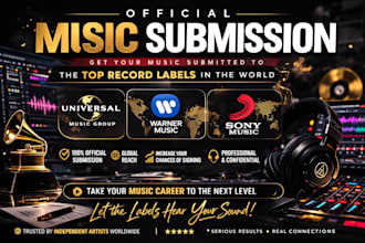 assist independent artists submit music to  major record labels