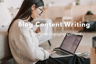 blog content writing for small