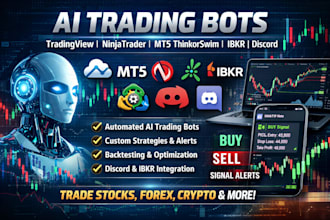 create ai trading bots for tradingview ninjatrader mt5 thinkorswim ibkr discord