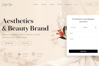 do beauty salon makeup artist website aesthetic medspa clinic healthcare website