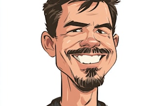 avatar cartoon caricature for your profile picture