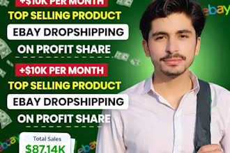 manage ebay dropshipping store on profit share