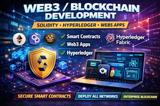 develop smart contracts and web3 apps with solidity and hyperledger fabric