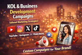 build customized influencer and partnership campaigns to grow your brand
