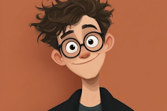 portrait into a disney style cartoon