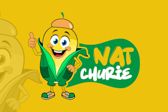 design a vibrant illustrated logo that captivates