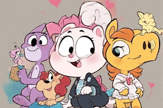 design a cartoon character
