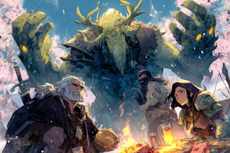 draw your dnd group party illustration