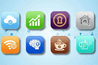 design a modern app icon for ios and android