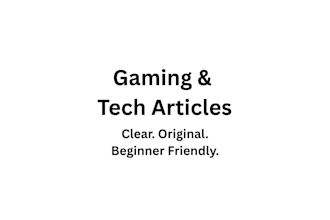 write high quality gaming and tech articles and blog posts
