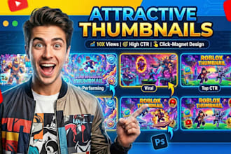 create roblox youtube thumbnails high CTR roblox thumbnail