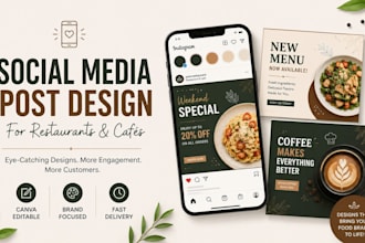 design engaging social media posts for restaurants and cafes
