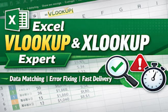 fix excel vlookup errors and do data matching accurately