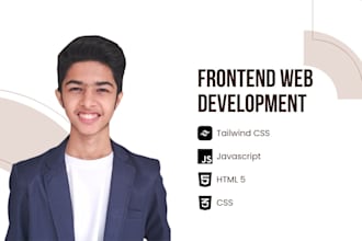 develop a modern and responsive frontend website