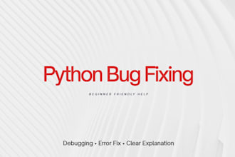 help you with beginner python programming and debugging