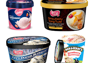 design modern ice cream box, can, cup, tube label design