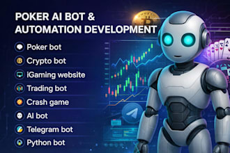 develop advanced poker ai bot igaming website crash game telegram bot