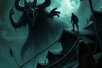 horror and dark fantasy illustrations
