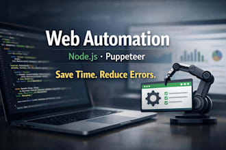automate websites and repetitive tasks using nodejs puppeteer