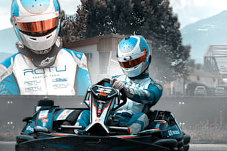 desing motorsport or esports posters  graphics