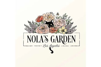 create a beautiful floral logo with a luxury touch