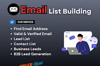 verified email list building and b2b lead generation for targeted outreach