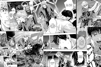 draw manga comic manga page anime manga illustration comic book as manga artist