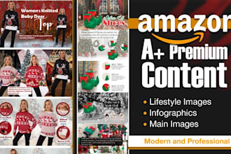 design amazon a plus content and fashion infographics images
