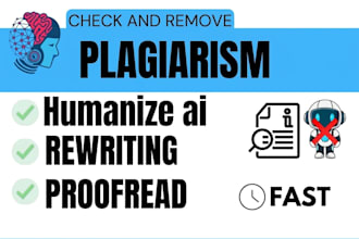 check plagiarism, humanize and rewrite ai content