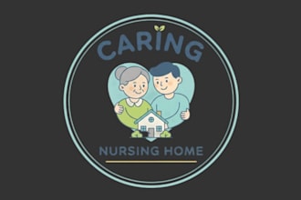 make a professional and caring nursing home logo for your brand